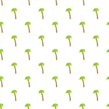 Seamless tropical pattern with green palm trees Stock-Illustration