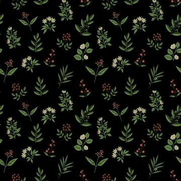 Seamless tropical pattern Stock Illustration