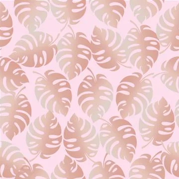 Seamless tropical vector illustration. Stock Illustration