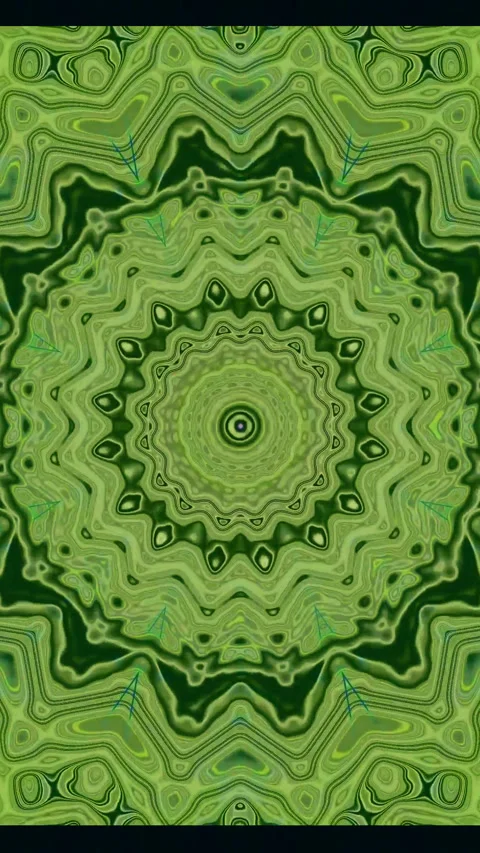 Seamless tunnel animation loop creating an immersive green visual experienc.. Stock Footage 321571826