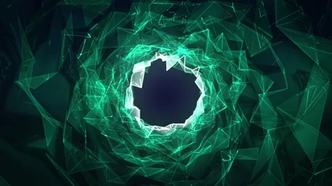 Seamless Tunnel Background Green Background Stock Footage 239007472