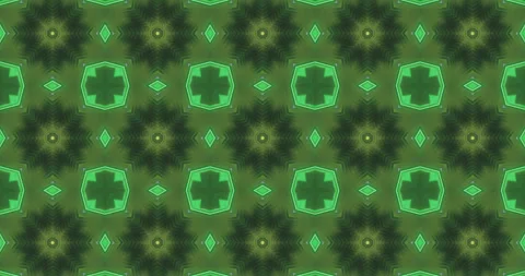 Seamless tunnel pattern loop with green star shapes on a neutral Stock Footage 316402386