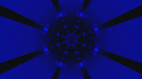 Seamless tunnel video loop with blue light effects for screensaver use and .. Stock Footage 319426185