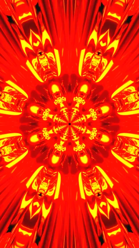 Seamless tunnel video loop with bright colors and dynamic patterns for rela.. Stock Footage 321569914