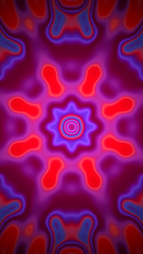 Seamless tunnel video loop captivating viewers with vibrant red and pink pa.. Stock Footage 321572346