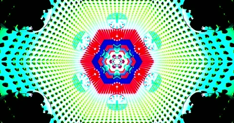 Seamless tunnel video loop creates vibrant visual experience with Stock Footage 318173146