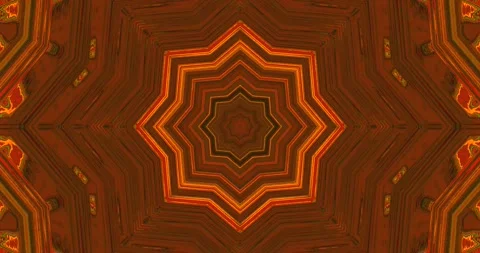 Seamless tunnel video loop creates mesmerizing visual experience with red g.. Stock Footage 320057876