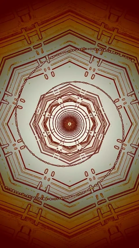 Seamless tunnel video loop creates captivating visual experience for screen.. Stock Footage 321263608