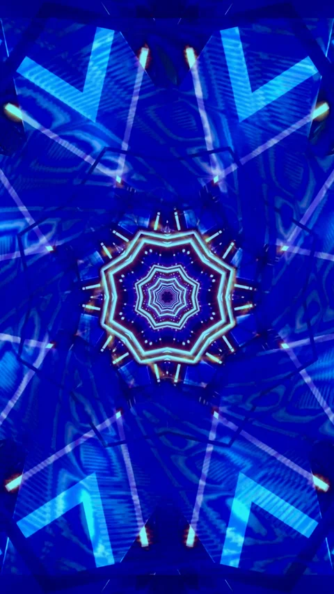 Seamless tunnel video loop creates a mesmerizing visual experience with cap.. Видео 321264406