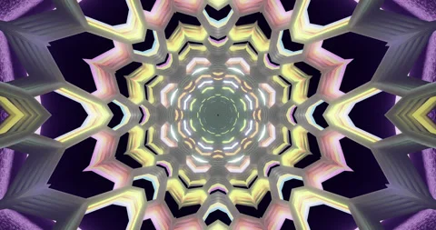 Seamless tunnel video loop creates an immersive visual experience with vibr.. Stock Footage 321325428