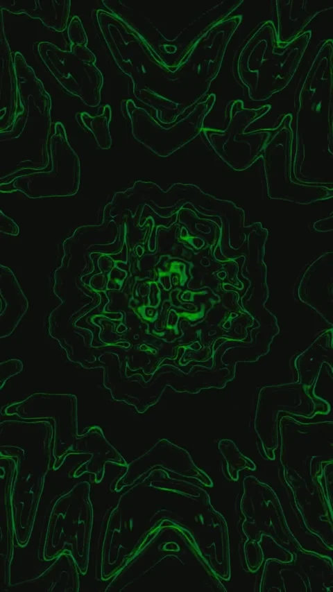 Seamless tunnel video loop creates immersive visual experience with green p.. Stock Footage 321565216