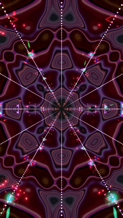 Seamless tunnel video loop creates a captivating visual experience for scre.. Stock Footage 321565954