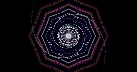 Seamless tunnel video loop creating a captivating visual experience with vi.. Stock Footage 317840275