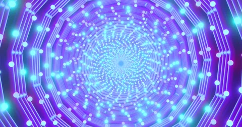 Seamless tunnel video loop creating an immersive visual experience with vib.. Stock Footage 318788658