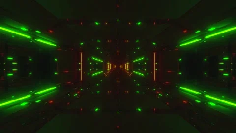 Seamless tunnel video loop creating a vibrant atmosphere with colorful ligh.. Stock Footage 319050198