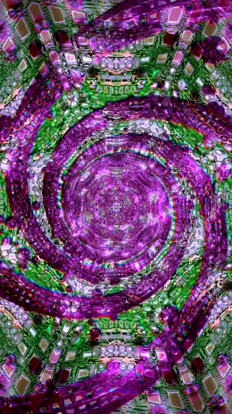 Seamless tunnel video loop creating a mesmerizing visual journey through vi.. Stock Footage 321263394