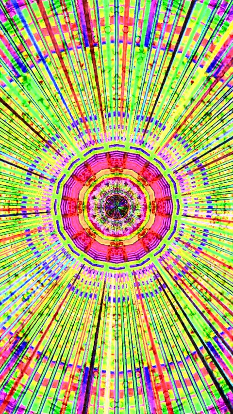 Seamless tunnel video loop creating a vibrant and dynamic visual experience.. Stock Footage 321263543