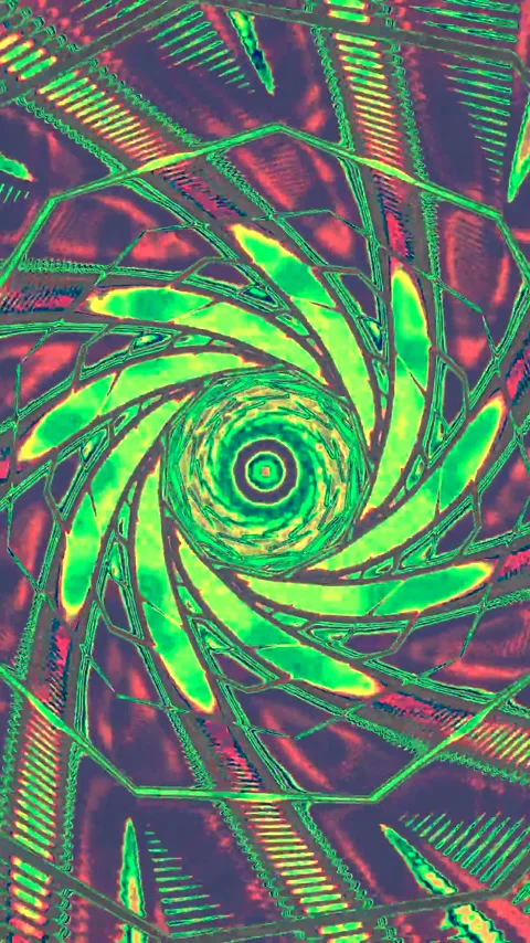 Seamless tunnel video loop creating a mesmerizing vortex effect in vibrant .. Stock Footage 321267592