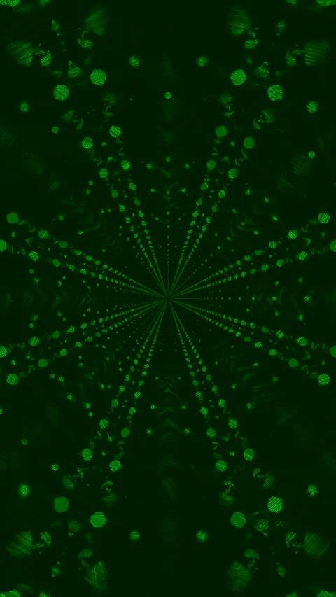 Seamless tunnel video loop creating immersive green visual experience for s.. Stock Footage 321271407