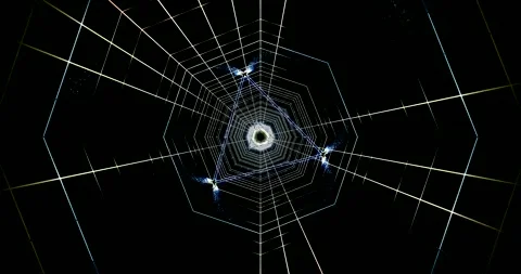 Seamless tunnel video loop creating an immersive visual experience with cap.. Stock Footage 321471762