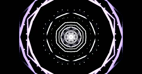 Seamless tunnel video loop creating a mesmerizing visual experience with dy.. Stock Footage 321472600