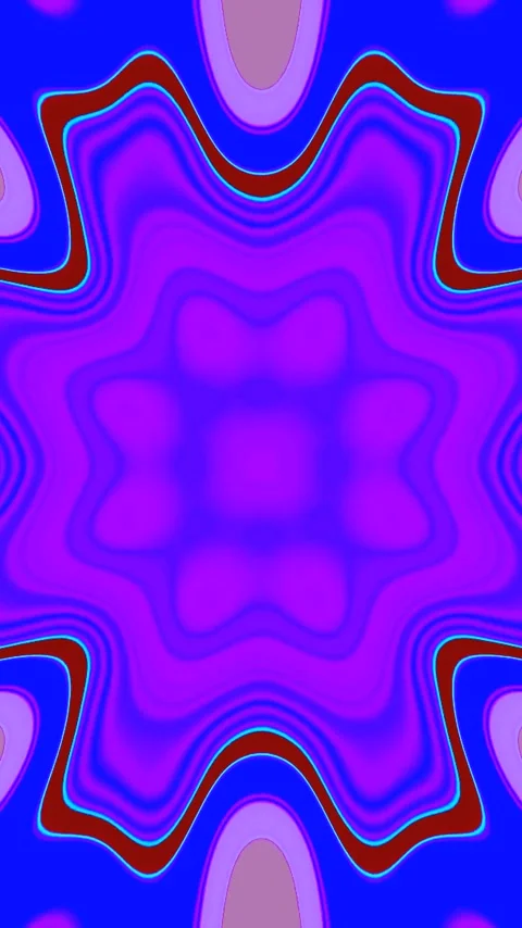 Seamless tunnel video loop creating vibrant colors and patterns in a mesmer.. Stock Footage 321563342
