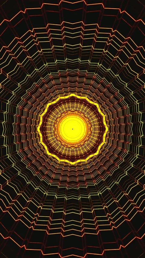 Seamless tunnel video loop creating an immersive visual experience with vib.. Video stock 321564295