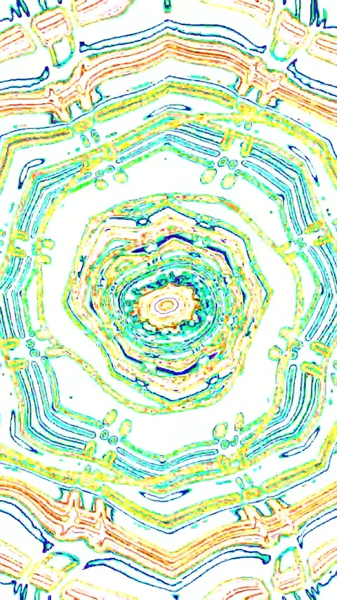 Seamless tunnel video loop creating vibrant and colorful visual effects for.. Stockbeeldmateriaal 321565798