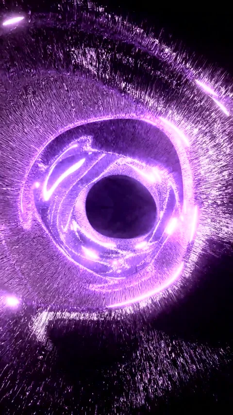Seamless tunnel video loop creating mesmerizing visual effect with vibrant .. Stock Footage 321565892