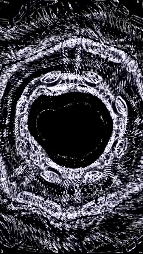 Seamless tunnel video loop creating a dynamic visual experience in dark sha.. Stock Footage 321572301