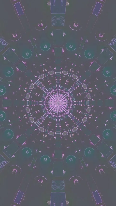 Seamless tunnel video loop creating a mesmerizing visual experience with vi.. Stock Footage 321575883