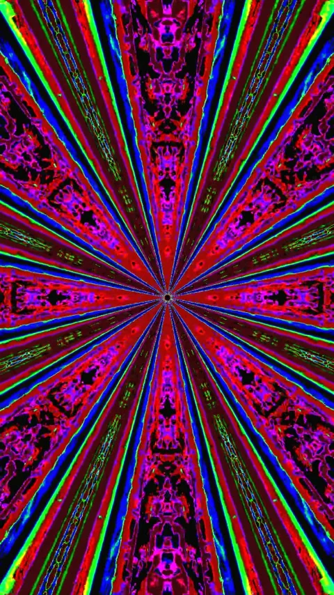 Seamless tunnel video loop displaying vibrant colors and patterns for immer.. Stock Footage 321269046