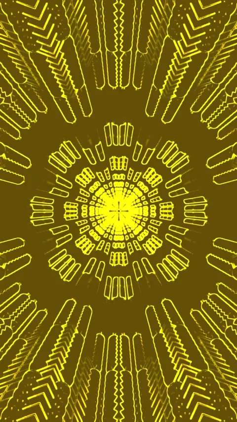 Seamless tunnel video loop with dynamic patterns and vibrant colors for eng.. Stock Footage 321268488