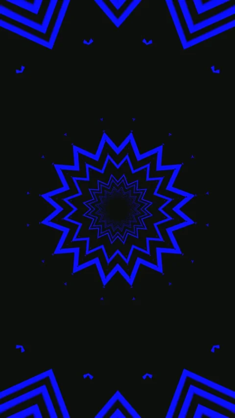 Seamless tunnel video loop with dynamic blue patterns suitable for screensa.. Stock Footage 321571902