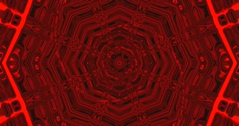 Seamless tunnel video loop featuring vibrant red tones for immersive visual.. Stock Footage 319415671