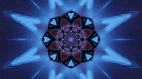 Seamless tunnel video loop featuring vivid colors and geometric patterns fo.. Stock Footage 320389060