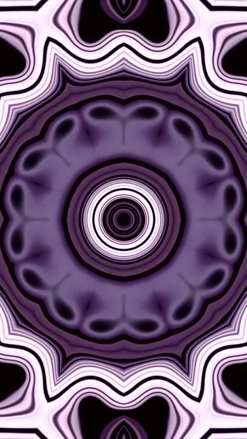 Seamless tunnel video loop featuring swirling patterns in dark purple and w.. Stock Footage 321263453