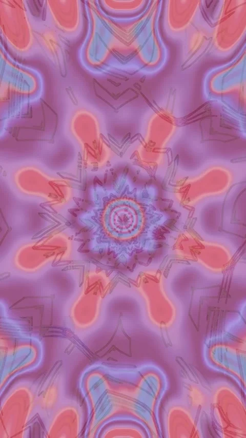 Seamless tunnel video loop featuring vibrant pink patterns and swirling des.. Stock Footage 321269663