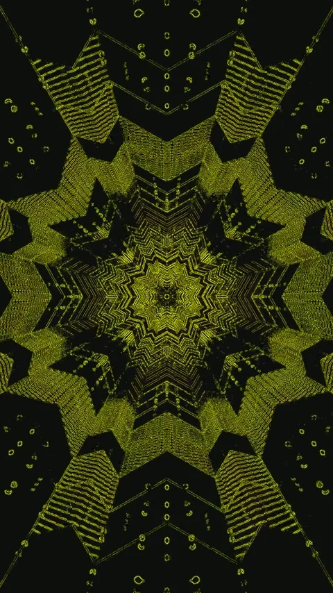 Seamless tunnel video loop featuring intricate geometric patterns and vibra.. Stock Footage 321564687