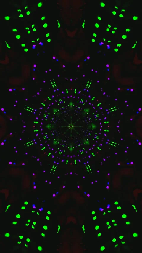 Seamless tunnel video loop featuring bright colors and dynamic patterns for.. Stock-Footage 321571351