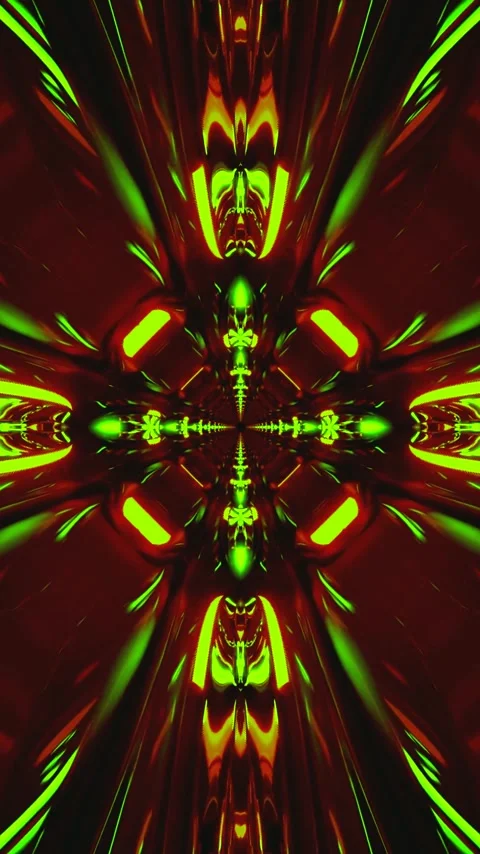 Seamless tunnel video loop featuring vivid colors and dynamic patterns for .. Stock Footage 321571390