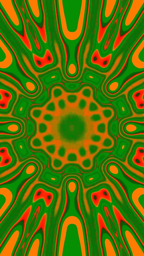 Seamless tunnel video loop featuring vibrant colors and hypnotic patterns c.. Stock Footage 321575820