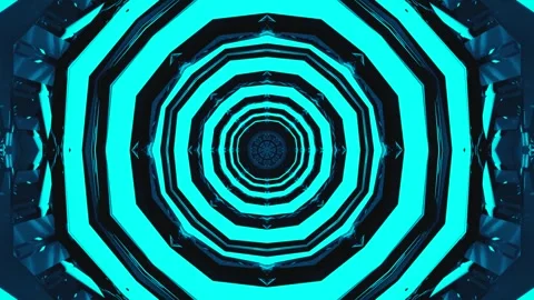 Seamless tunnel video loop with glowing patterns creating an immersive visu.. Stock Footage 319416756