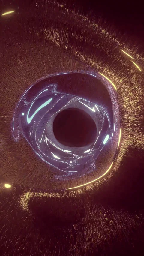 Seamless tunnel video loop with glowing elements and dynamic movement Stock Footage 321271452