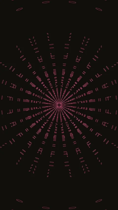 Seamless tunnel video loop presenting dynamic motion patterns in vibrant colo Stock Footage 321268380