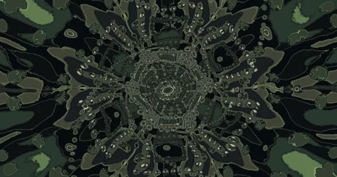 Seamless tunnel video loop screensaver with vibrant patterns and dynamic vi.. Stock Footage 318615357