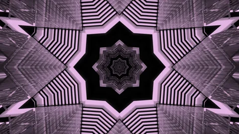 Seamless tunnel video loop screensaver creating an immersive visual experie.. Stock Footage 318933463