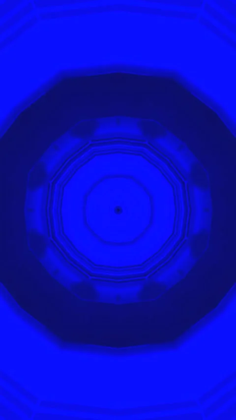 Seamless tunnel video loop screensaver with vibrant shades of blue and abst.. Stock Footage 320353217