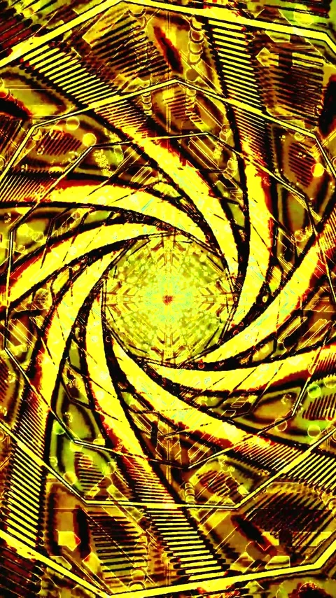 Seamless tunnel video loop screensaver with vibrant patterns and colors cre.. Stock Footage 321271328
