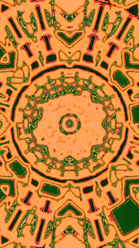 Seamless tunnel video loop screensaver with vibrant colors and abstract pat.. Video stock 321563326